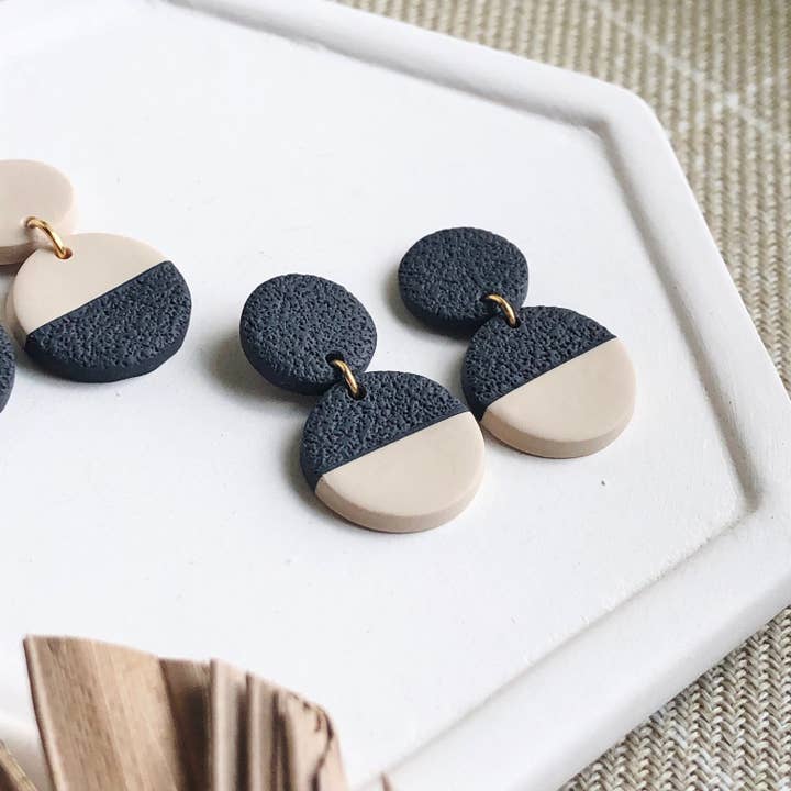 Petite Textured Circle Dangles for wholesale by Courage & Calling