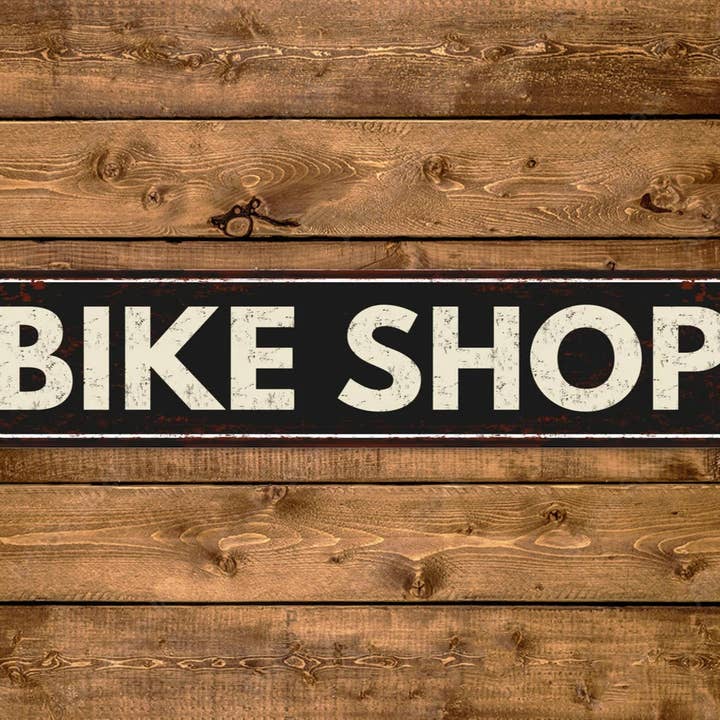 Letrero vintage de tienda de bicicletas para venta al por mayor de Game Time Prints