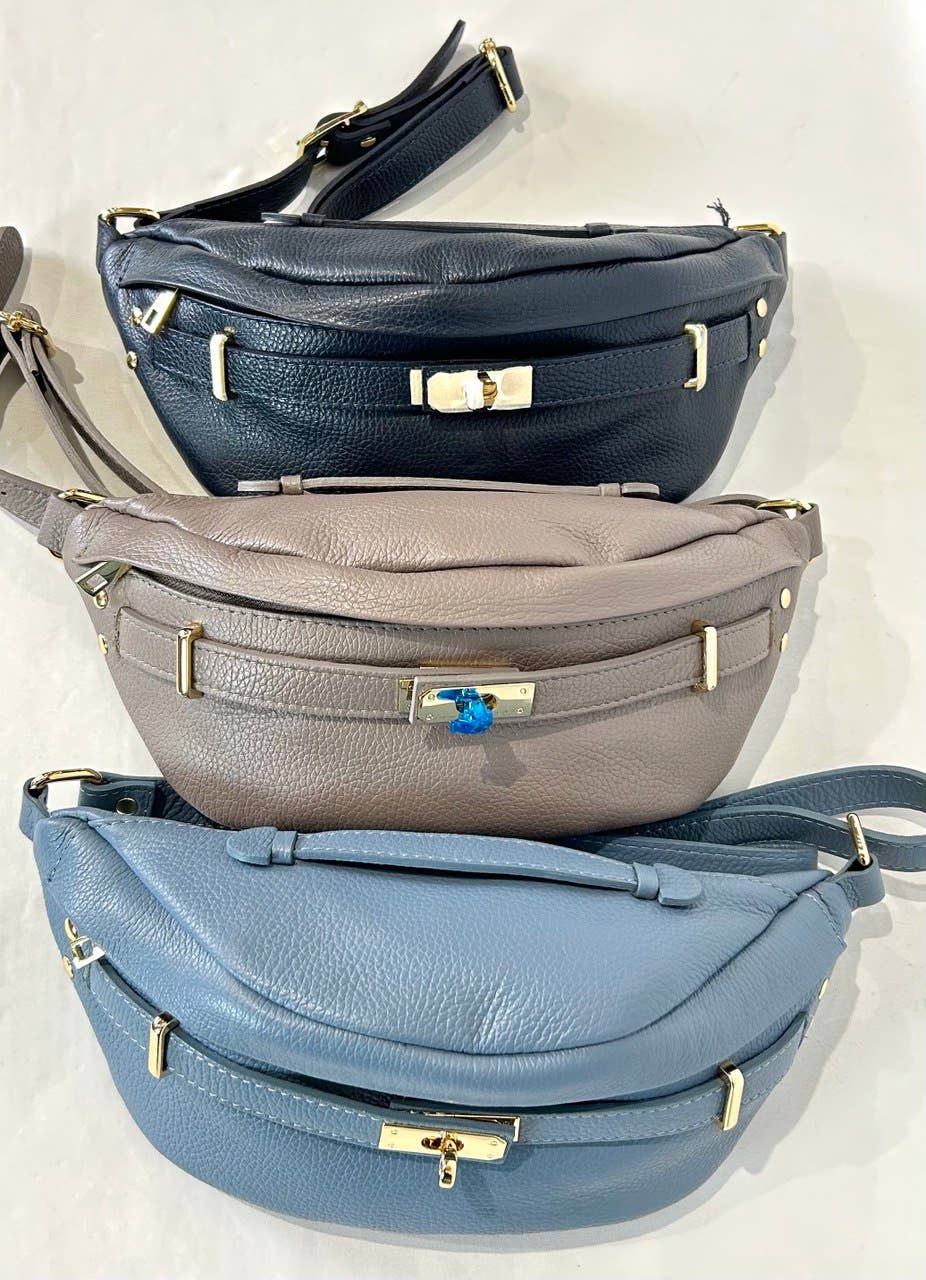 JIJOU CAPRI – wholesale Belt bag – Women’s – Italian Large Leather Sling Bag Belt Bag Waist Bag 5