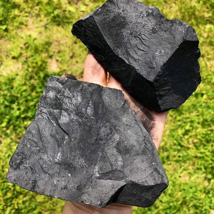 New Moon Beginnings - Wholesale Spiritual Stone/Crystal - Raw Shungite Stone - Rough Shungite from Karelia, Russia