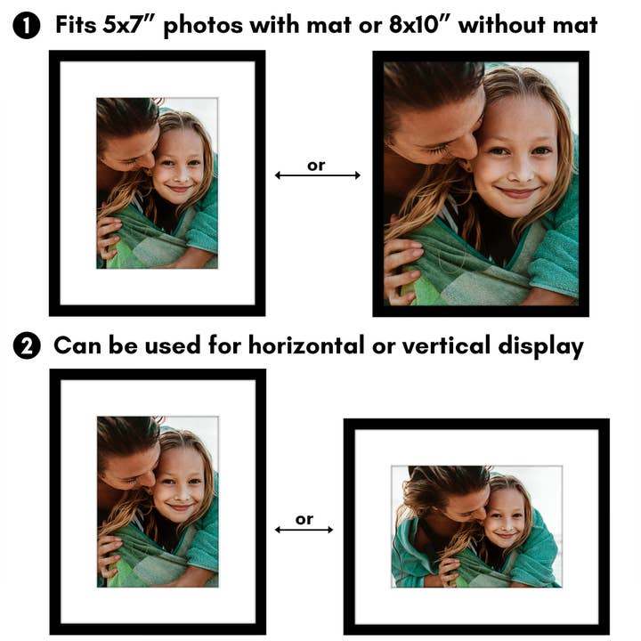 Americanflat - Wholesale Picture Frame - Americanflat Modern and Slim Picture Frame With Mat