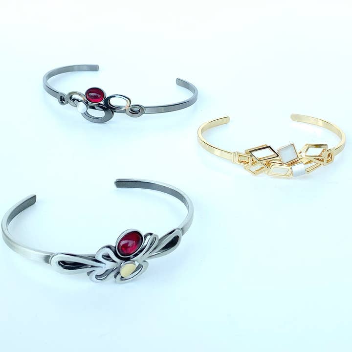 Christophe Poly / Crono Design - Vente Bracelet manchette - BRACELETS (L) - Bracelet Manchette Fin Taille 1&2 Tous Deux Ajustables27