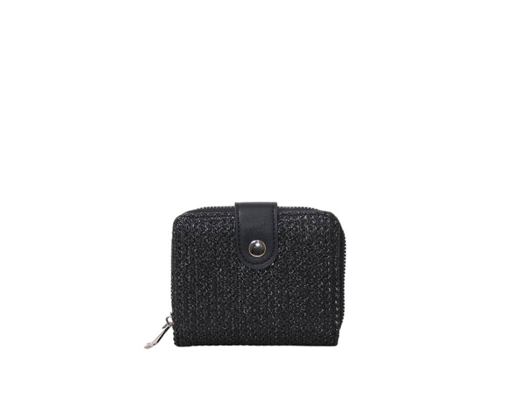 MIA LAROUGE - Wholesale Wallet - Women's - WOMEN'S WALLET, WITH FLAP. RAFFIA MATERIAL.0