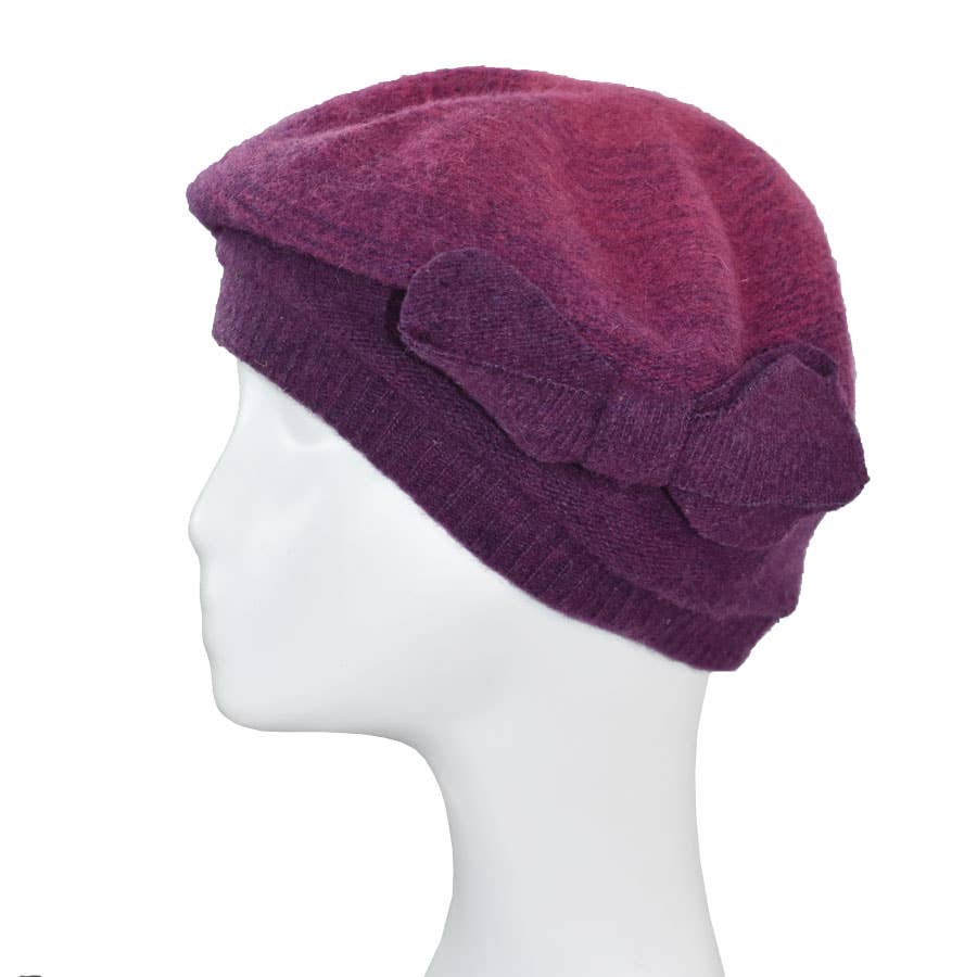 Arjay II Wool Ombre Beret Hat for wholesale by Dupatta Designs