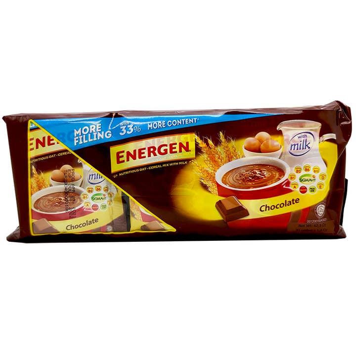 Energen Cereal Mix With Milk- Chocolate Flavor, 8 Packs/Case, 42.3 oz (2.64 Lbs) for wholesale by Takari International, Inc.