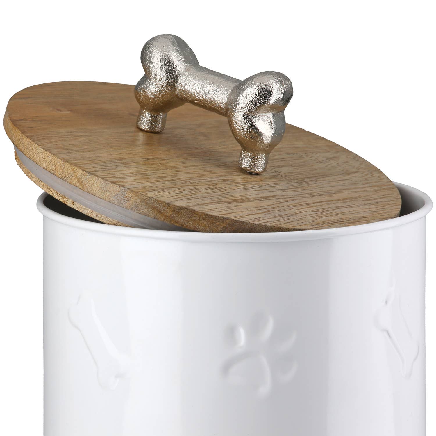 Cylindrical can treats white H. 23 cm, pack of 3 for wholesale on Faire3