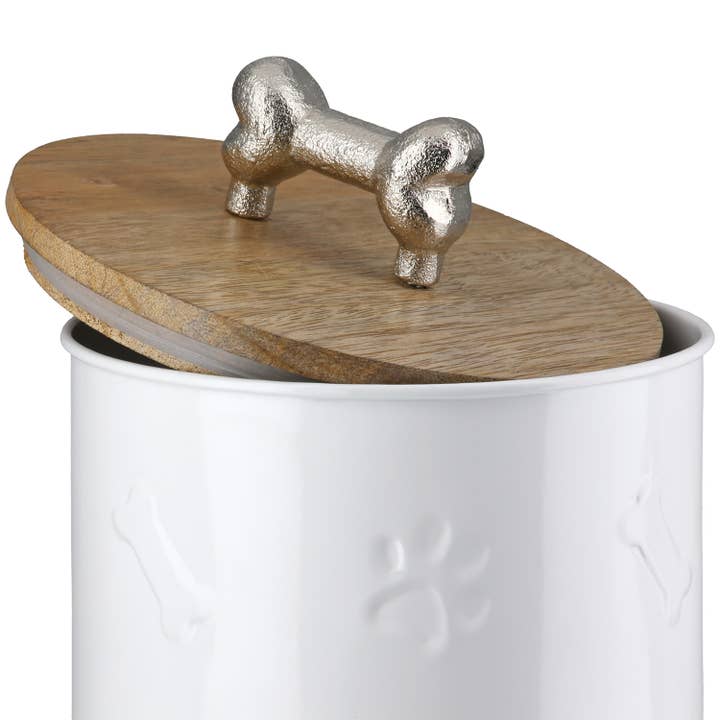 Cylindrical can treats white H. 23 cm, pack of 3 for wholesale on Faire3