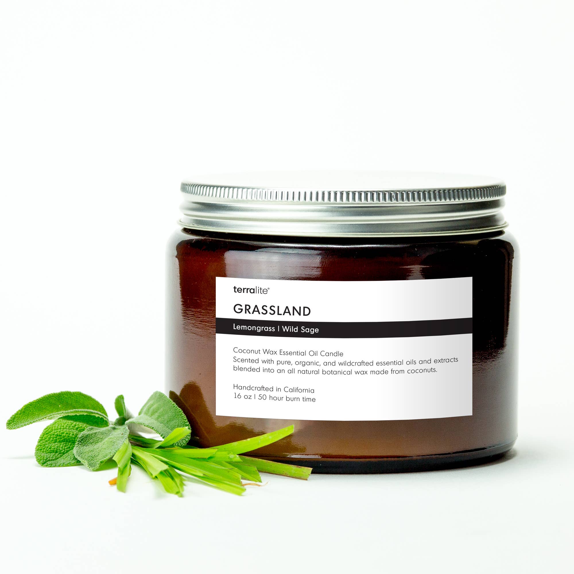 Terralite - Wholesale Jar/Filled Candle - GRASSLAND - essential oil candle4