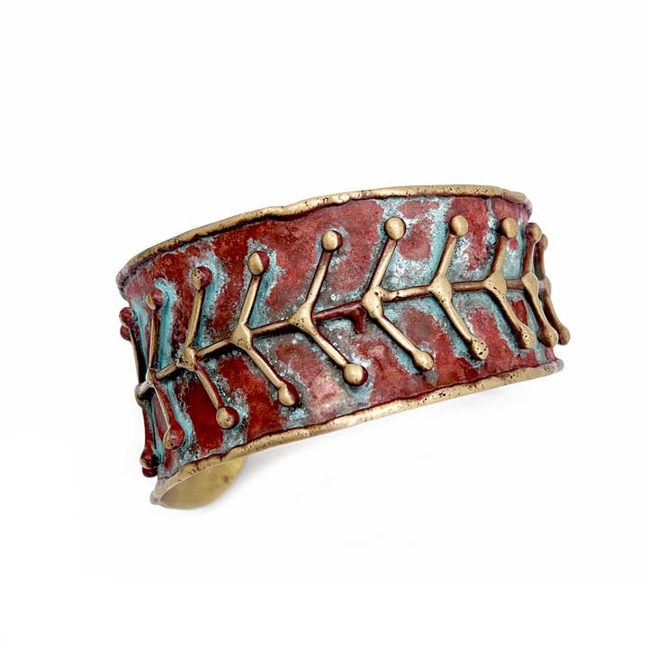 Anju Jewelry - Wholesale Cuff Bracelet - 20 Brass Patina Bracelets Pre-Pack with Display22