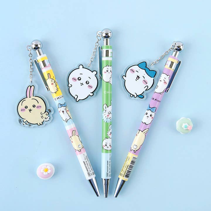 NEW! Chiikawa Mascot Mechanical Pencil – With Dangling Charm for wholesale by K-Wonderland