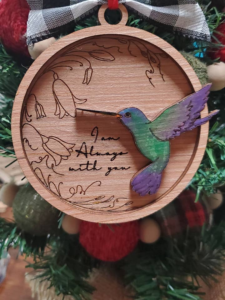 Hummingbird Memorial Ornament for wholesale by TCB Designs Florida