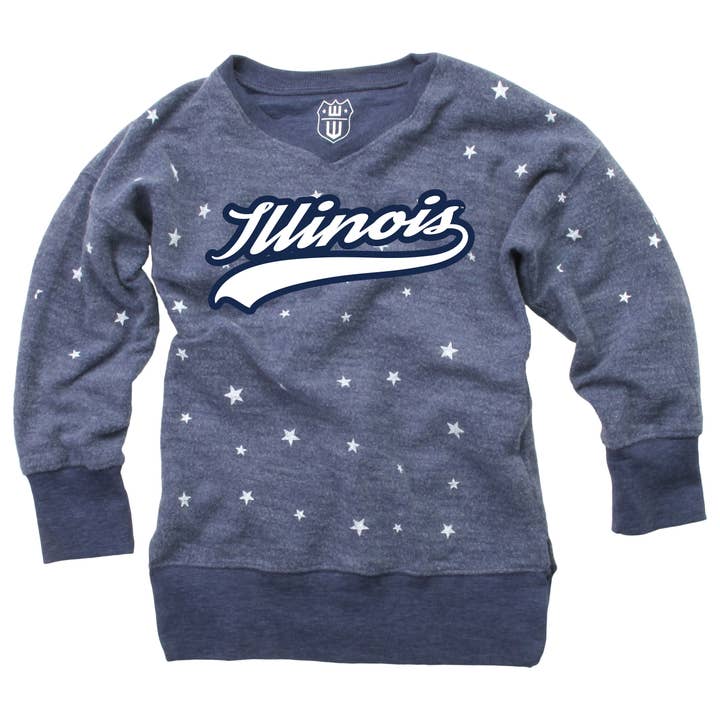 Illinois Fighting Illini Youth Girls Allover Star Tunic for wholesale by Wes and Willy