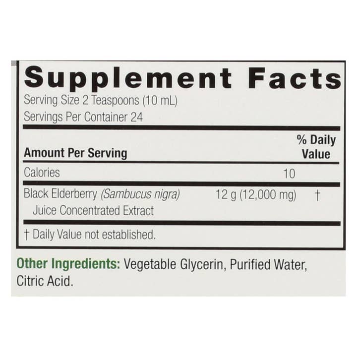 Everyday Supply Co - Wholesale Oral Supplement/Vitamin - Nature's Answer - Sambucus Nigra Black Elder Berry Extract - 8 Fl Oz