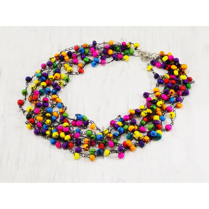 Ninolia – wholesale Stora halsband – Rainbow Statement Färgglada Halsband Halsband Sommar smycken miljövänliga gåvor