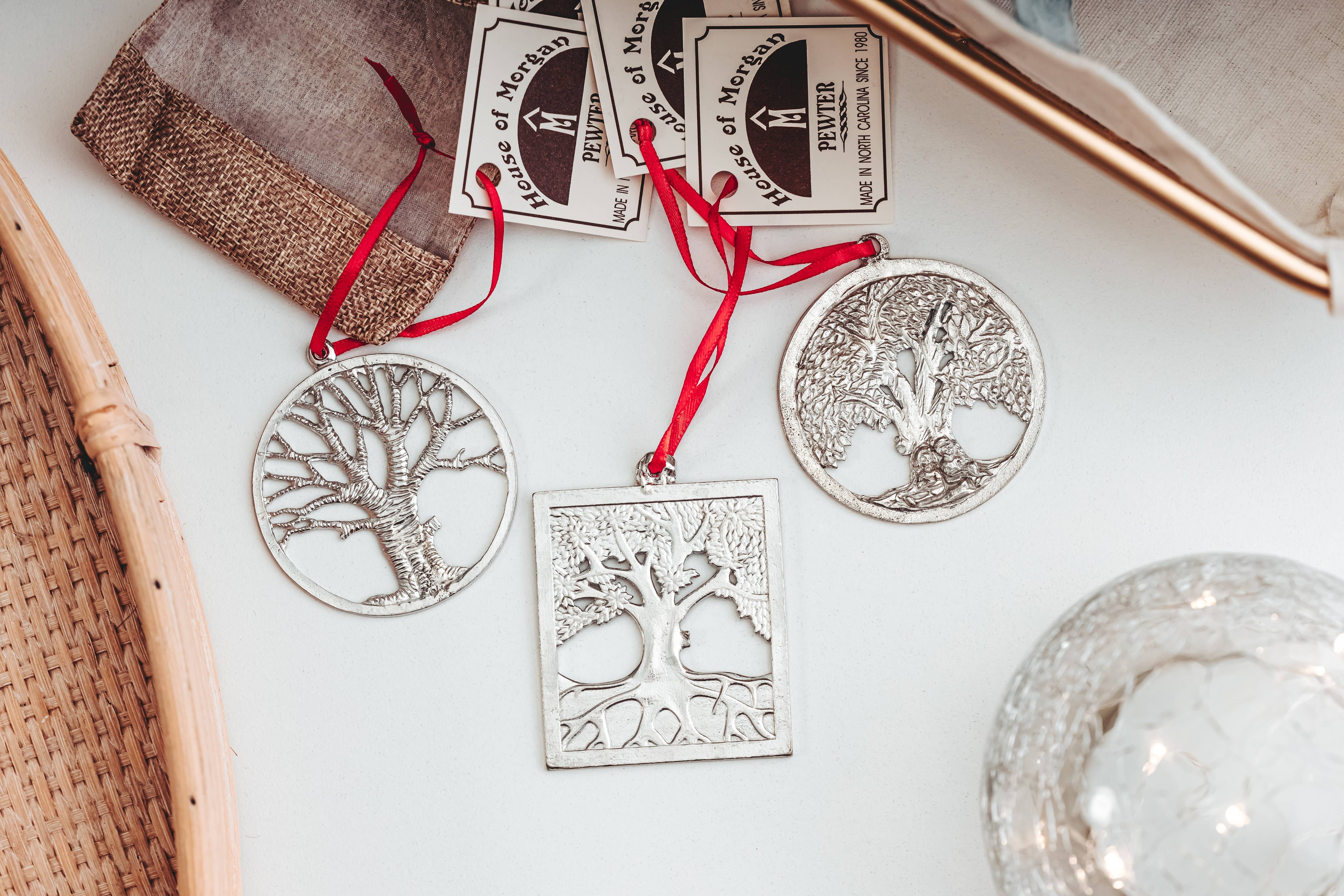 House of Morgan Pewter - Wholesale Ornament Set - Tree of Life Christmas Ornament - Gift Set of Individual10