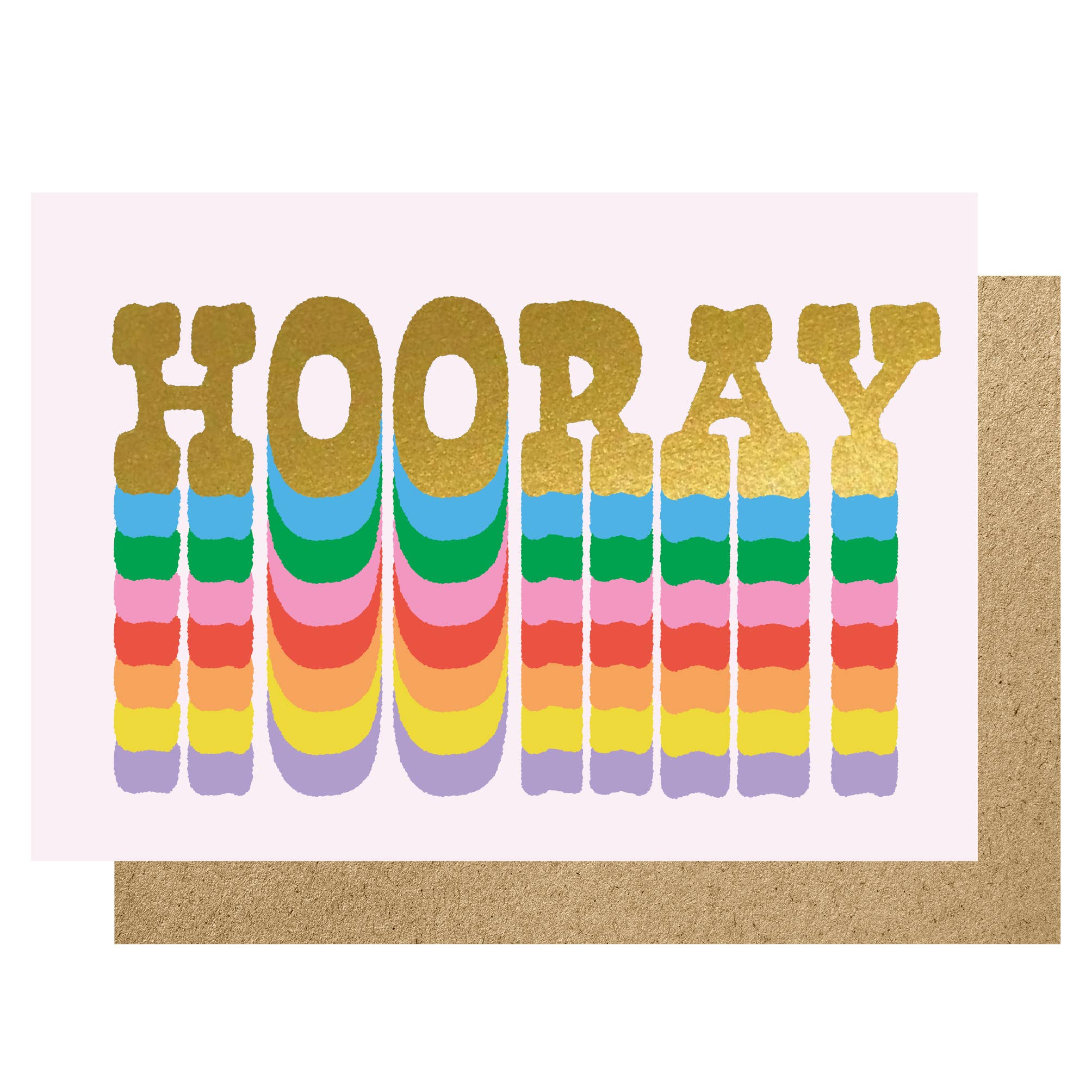 Lucky Ink - Wholesale Everyday Greeting Card - Hooray rainbow card0