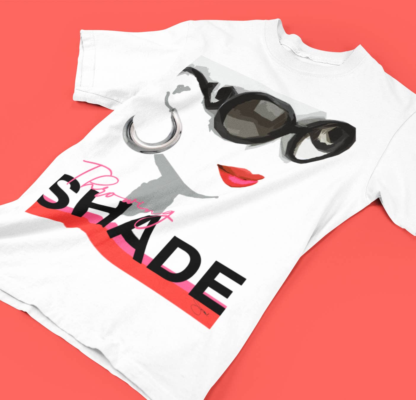 By Jodi LLC – wholesale T-shirt (graphic) – women's – Throwing Shade1