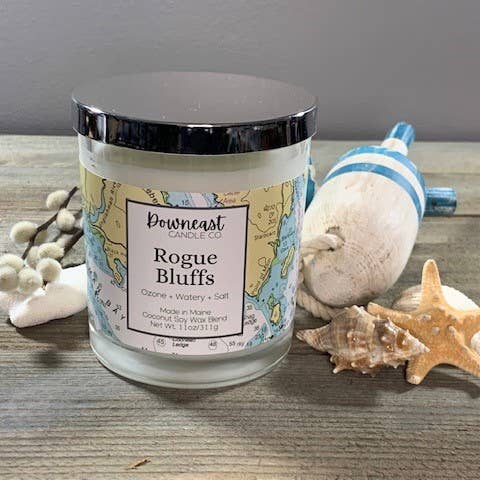 Downeast Candle Company - Wholesale Jar/Filled Candle - Nautical Chart Candles