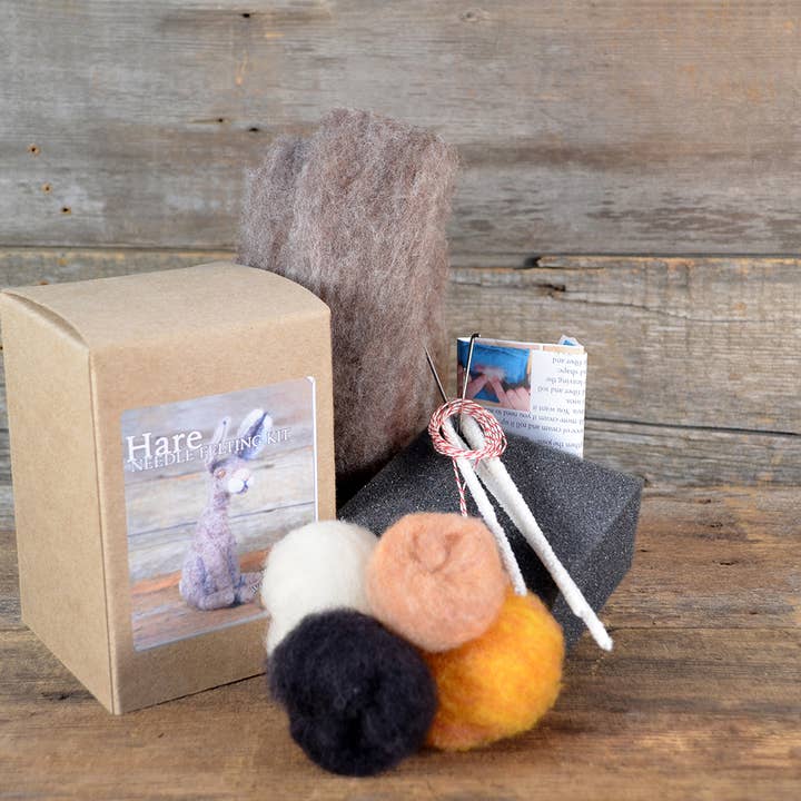 The General Bean - Wholesale Craft Sewing Kit - Needle Felting Kit- Hare- Rabbit Ornament Kit2