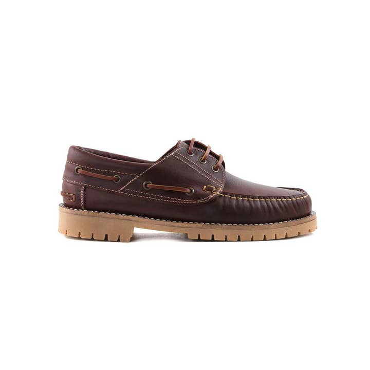 Leather boat shoe for wholesale by Bolero Piel