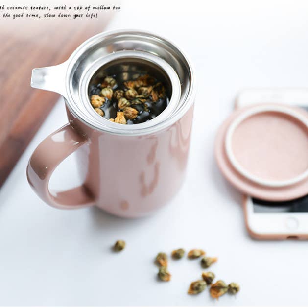 Viva | Espro | Liiton - Wholesale Coffee Mug - Minimaâ„¢ Balance Porcelain Mug w/ Loose Leaf Tea Infuser