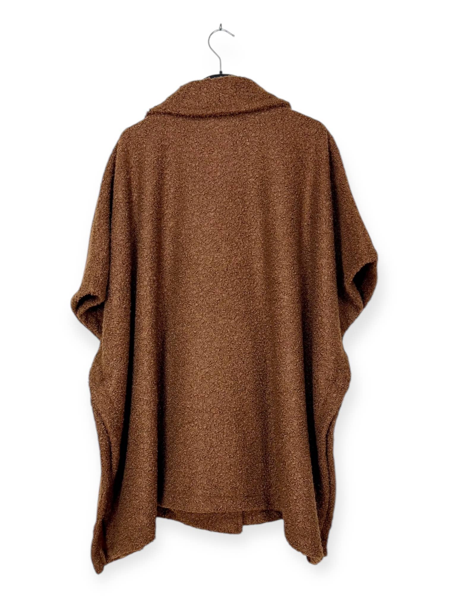 Lucky Nana - Wholesale Coat - Women's - AH 25101 - Double-Breasted Poncho Coat with Brooch11