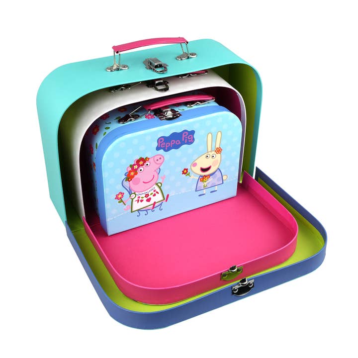 Barbo Toys - Wholesale Toy Set - Kids - Peppa Pig - 3 Suitcase Set5
