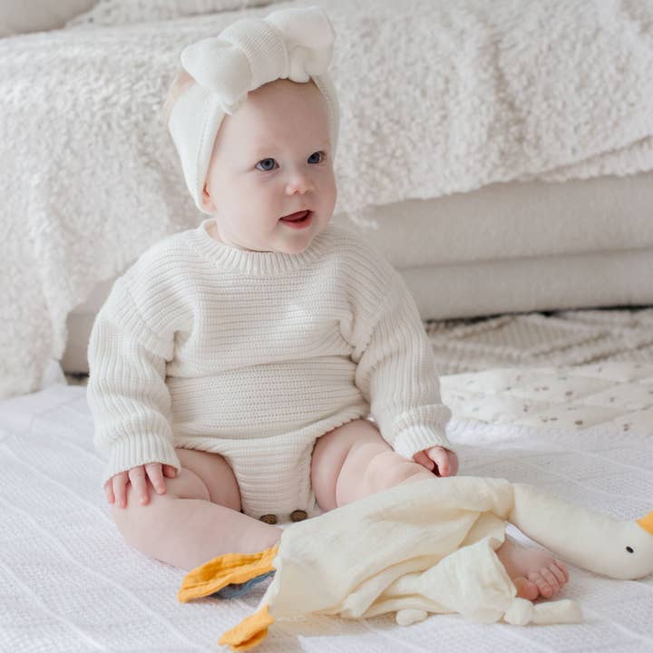 Zoe Sage - Wholesale Bedding Blanket - Kids & Baby - Goose Comforter Baby Security Blanket - Parchment2