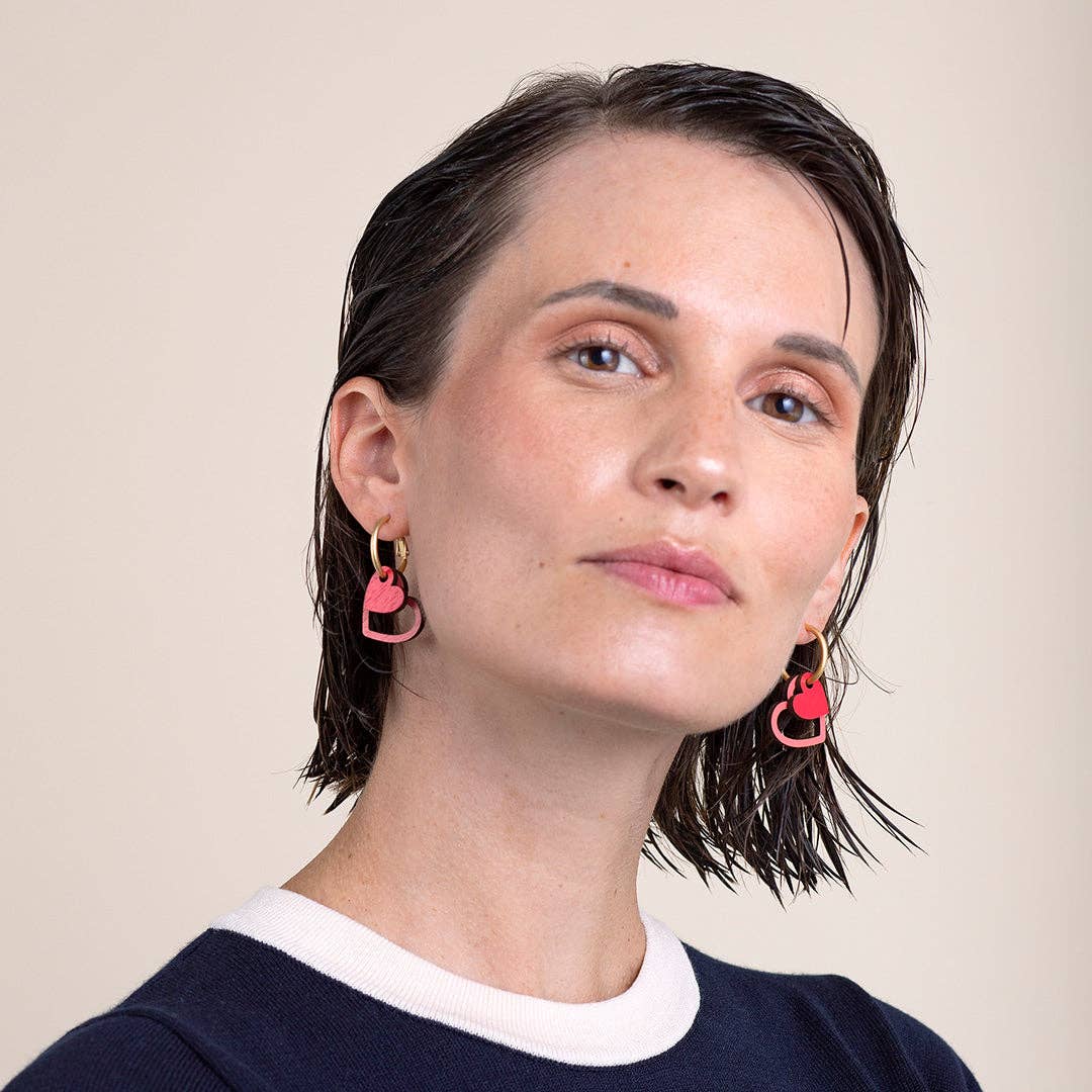 Materia Rica ☀️ - Wholesale Dangle Earrings - Green Heartbeat Earrings2