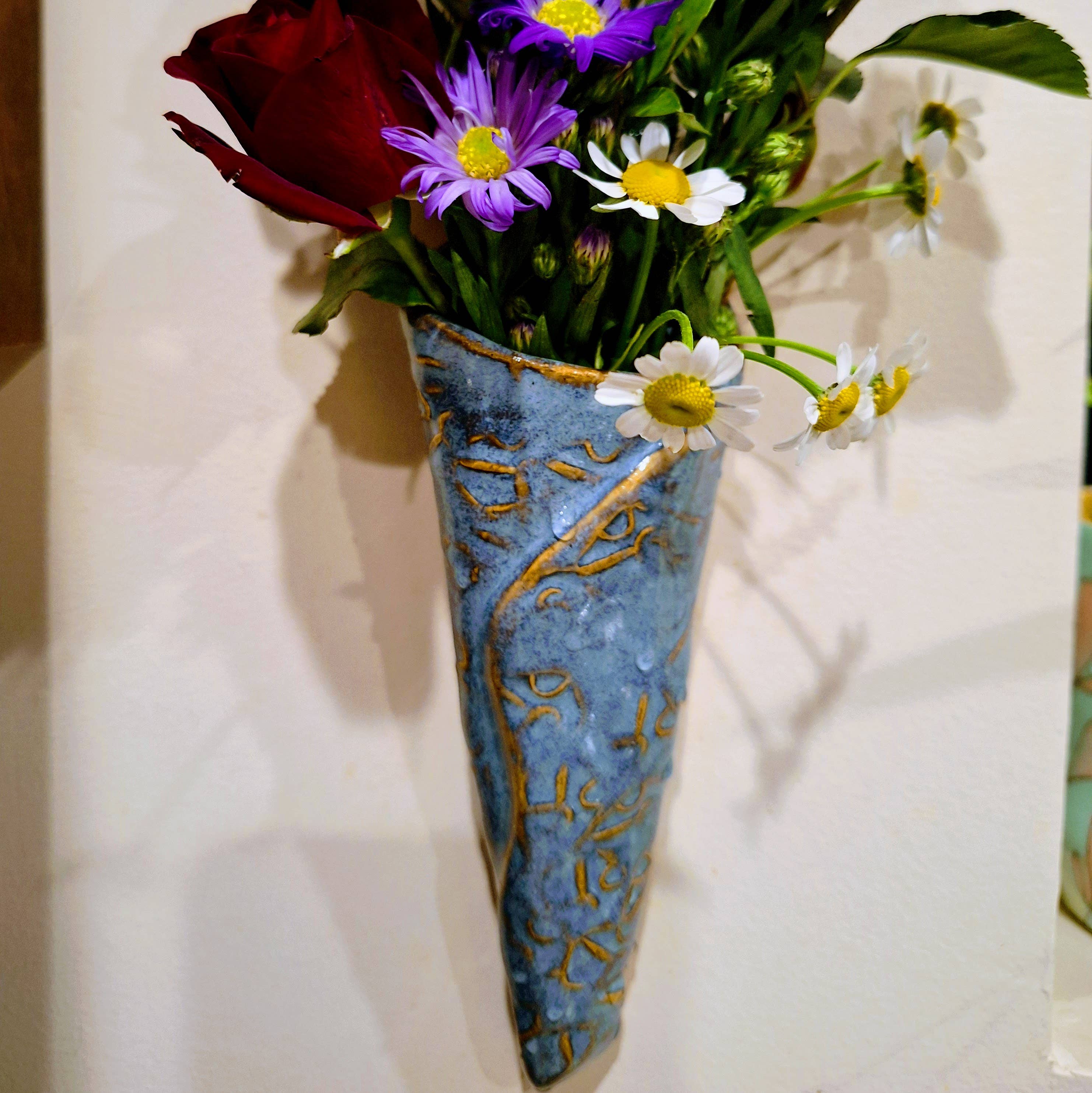 Plays in Mud Pottery - Wholesale Wall Planter - Wall Pocket - Handmade Pottery Wall Vase - Made to Order4