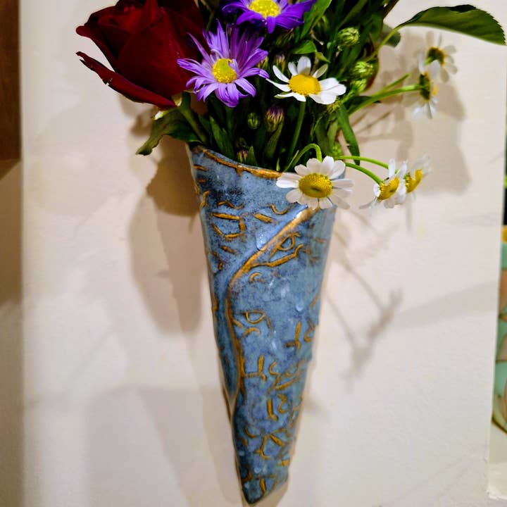 Plays in Mud Pottery - Wholesale Wall Planter - Wall Pocket - Handmade Pottery Wall Vase - Made to Order4