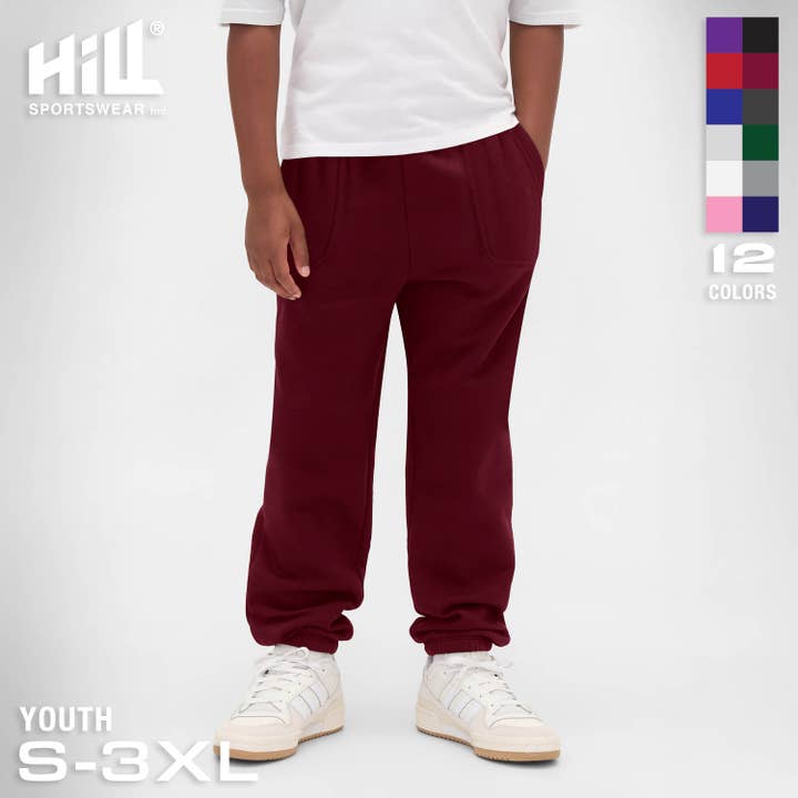 Kid's Premium Sweatpants Athleisure Activewear Joggers for wholesale by Hill Sports