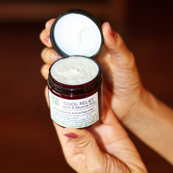 Cool Relief Maximum Pain Relief Cream Joints Muscles Nerves for wholesale by Wild Herb Soap Co