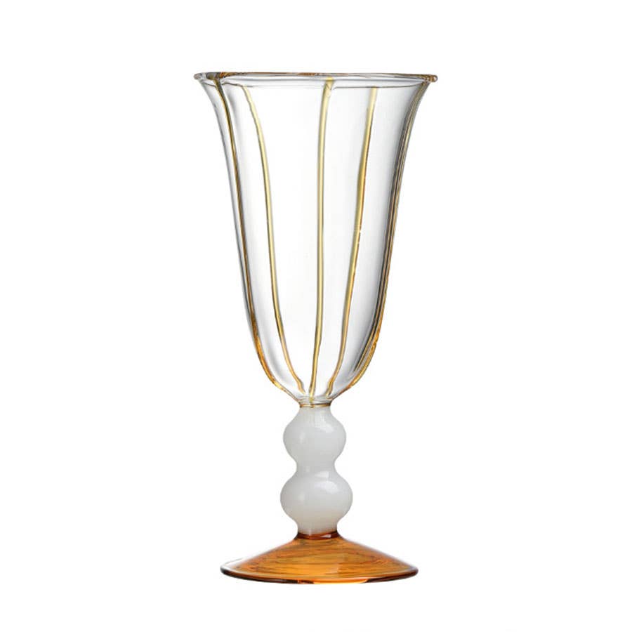TUTU Home - Wholesale Champagne Flute - "Perle" - Sculptural Borosilicate Champagne Glass0
