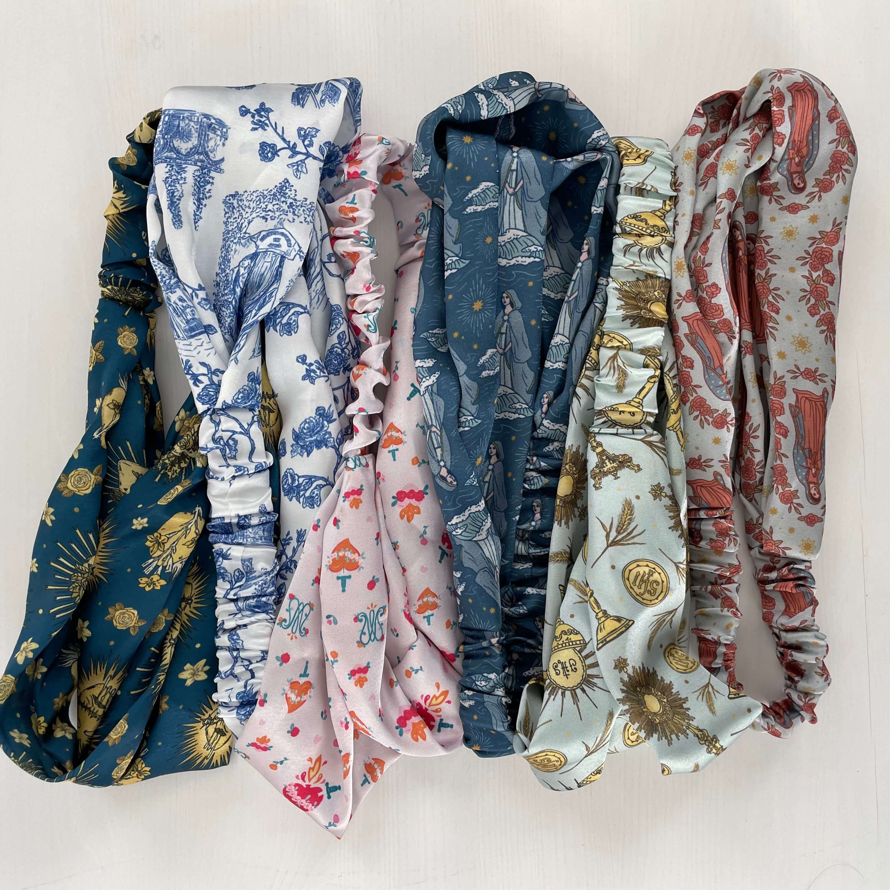 Brick House in the City - Wholesale Fashion Headband - Women's - Catholic Satin Headband - Auspice Maria Collection1