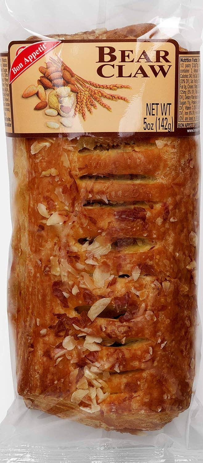 Long Island Candy Factory - Wholesale Cake - Bon Appetit Bakery Bear Claw Danish 5 oz 8 Ct