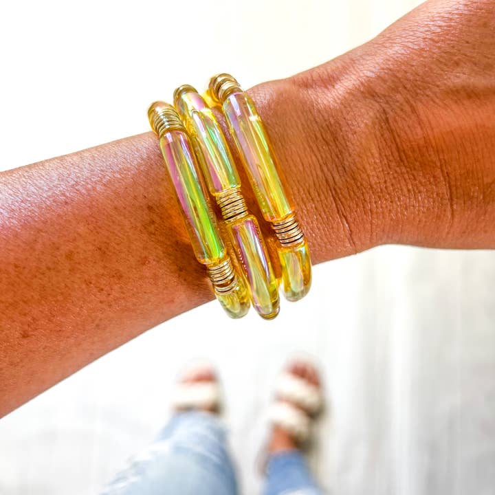 Savvy Bling - Wholesale Beaded Bracelet - Metallic Tube Bracelets84