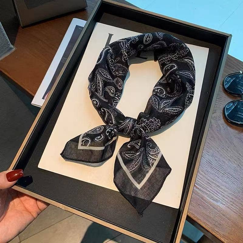 MKS America - Wholesale Bandana - Women's - Bohemia Tropical Floral botanical square scarf bandana7