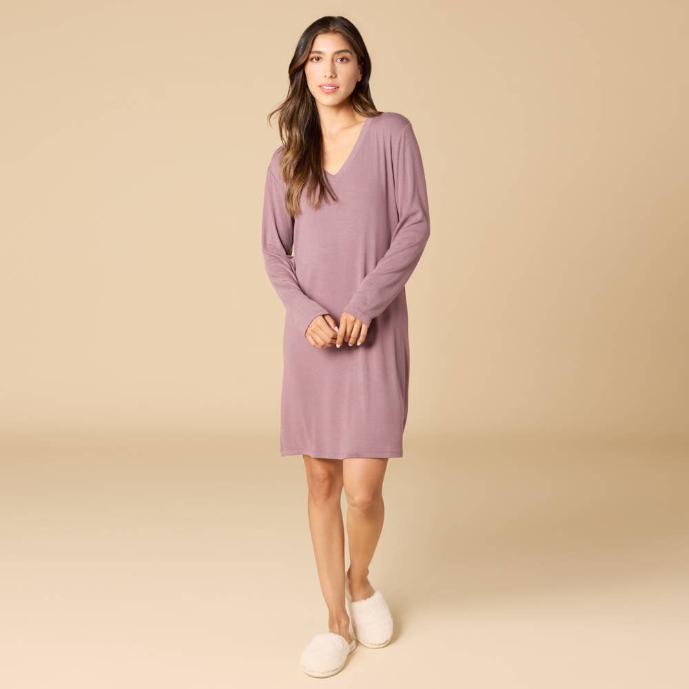 Softies – Engroshandel Natkjole - Dame – Sleep Soft Classic V-hals natkjole til kvinder0