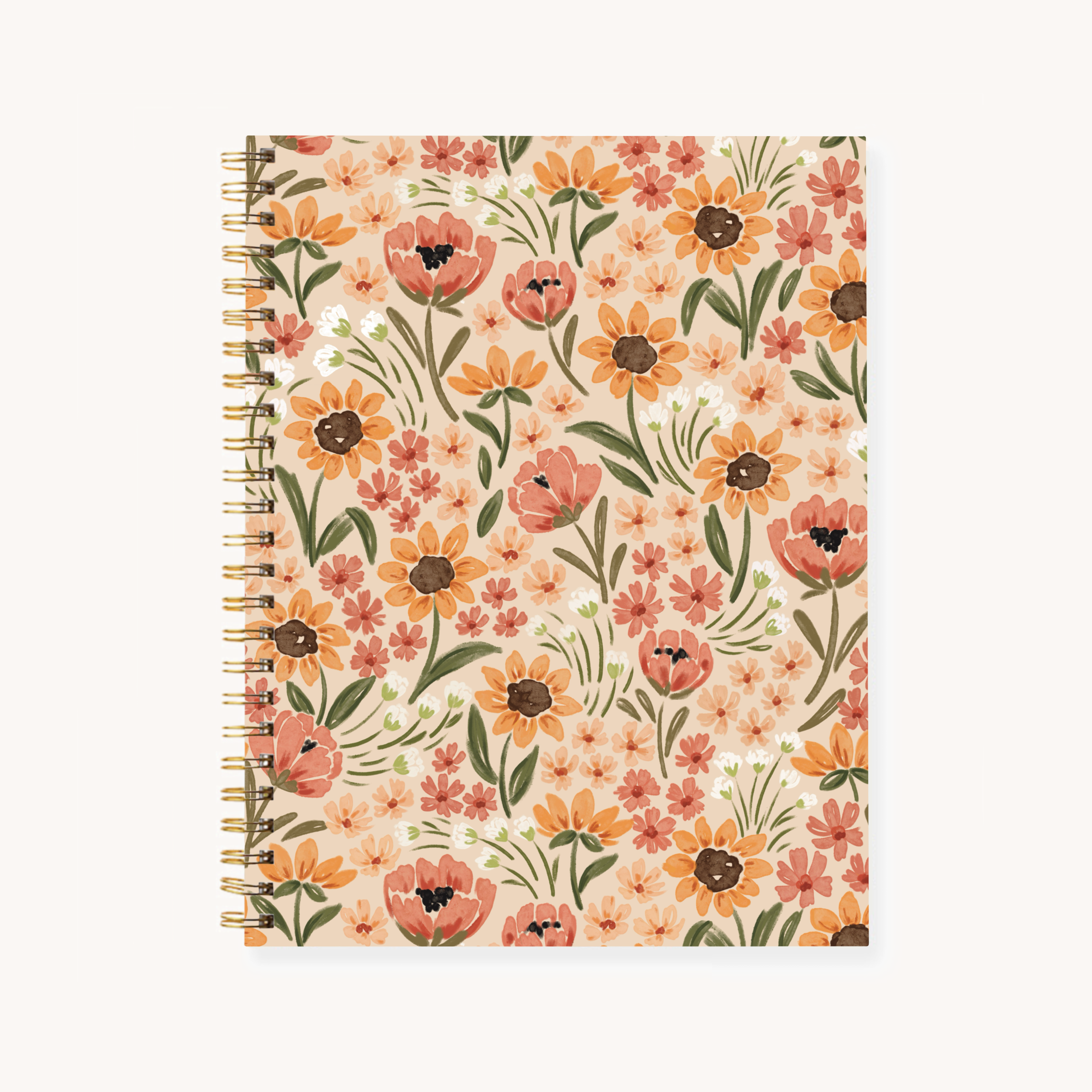 Elyse Breanne Design - Wholesale Notebook - Floral 7x9 Hardcover Spiral Notebook8