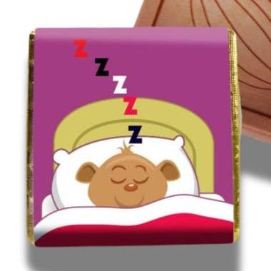 UK ONLY. 'Night Time Ted' Milk Chocolate Neapolitans for wholesale by Hames Chocolates