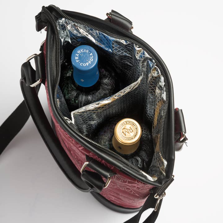 Chris’s Stuff Inc. - Wholesale Wine Tote - Insulated Designer Wine Tote - Vineyard4