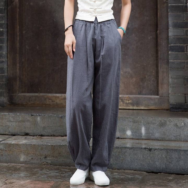 UZ Wholesale Store - Wholesale Pants - Women's - Loose Fit Solid Color Lantern Pants2