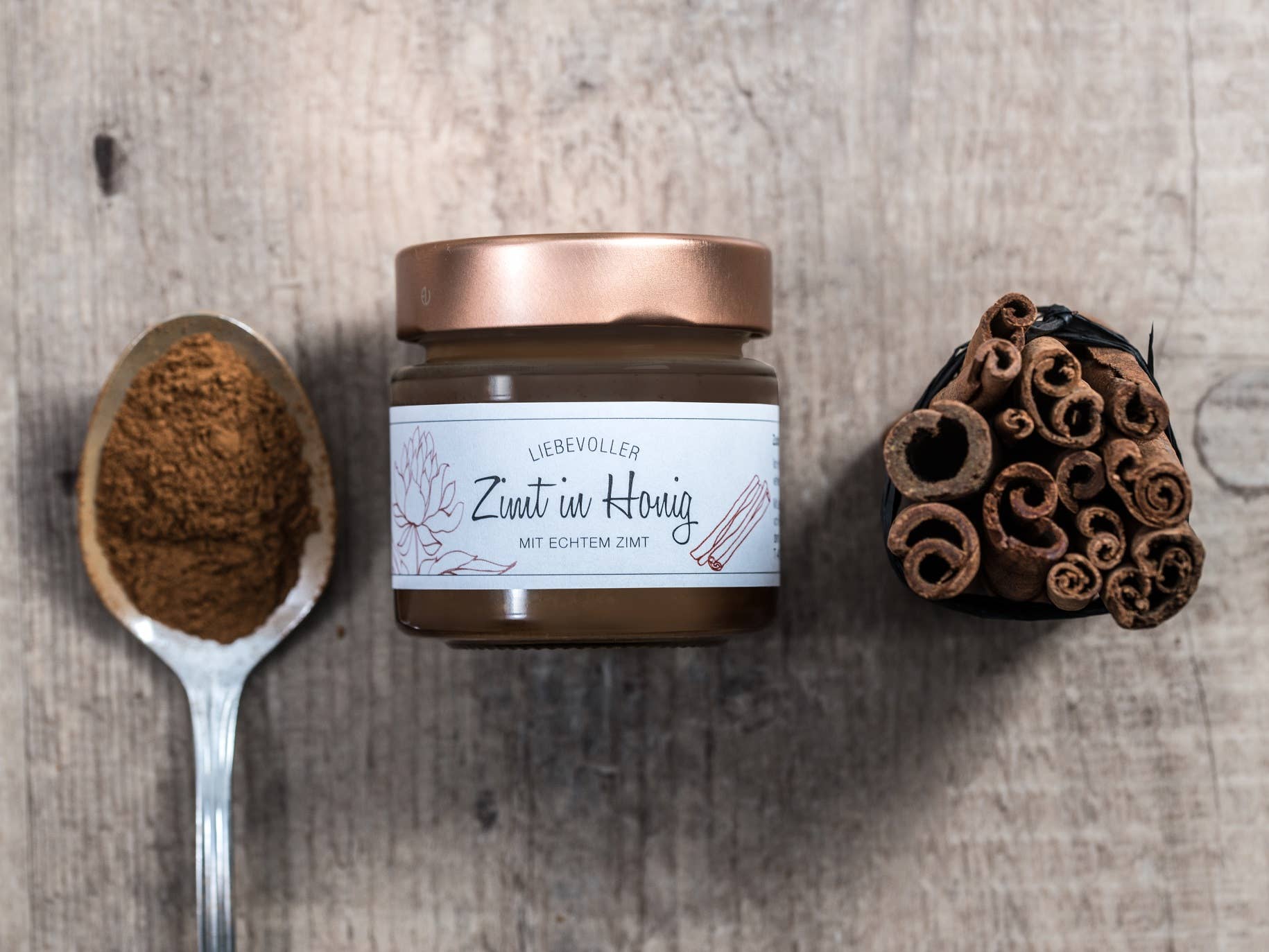 Honigatelier - Wholesale Honey - CINNAMON IN HONEY 125G1