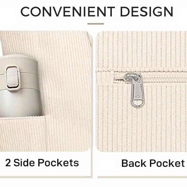 NARWEY INC - Wholesale Tote Bag - Women's - Large Buringer Corduroy Tote Bag for Travel Gym Vacation10