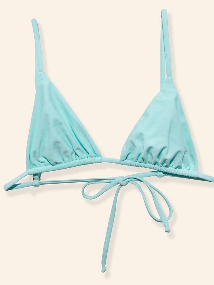 Teah Triangle Top / baby blue for wholesale by Beach Bum Club