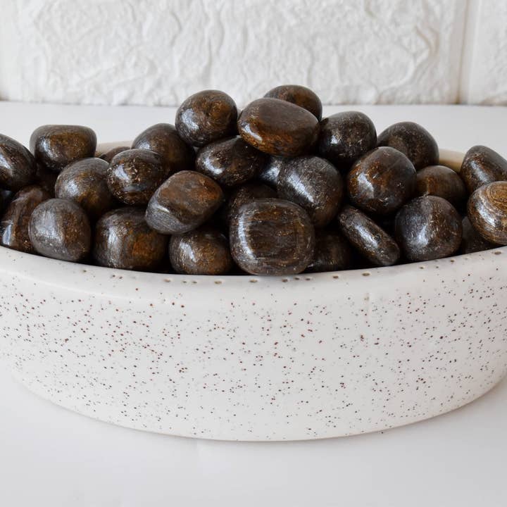 Soothing Crystals - Venta al por mayor Piedras/cristales espirituales - Piedras Pulidas de Broncita Piedras Curativas 100G a 1KG1