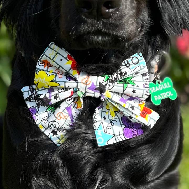 Higgins & Lyla POW Graffiti Tail Bow Tie for wholesale by Higgins & Lyla