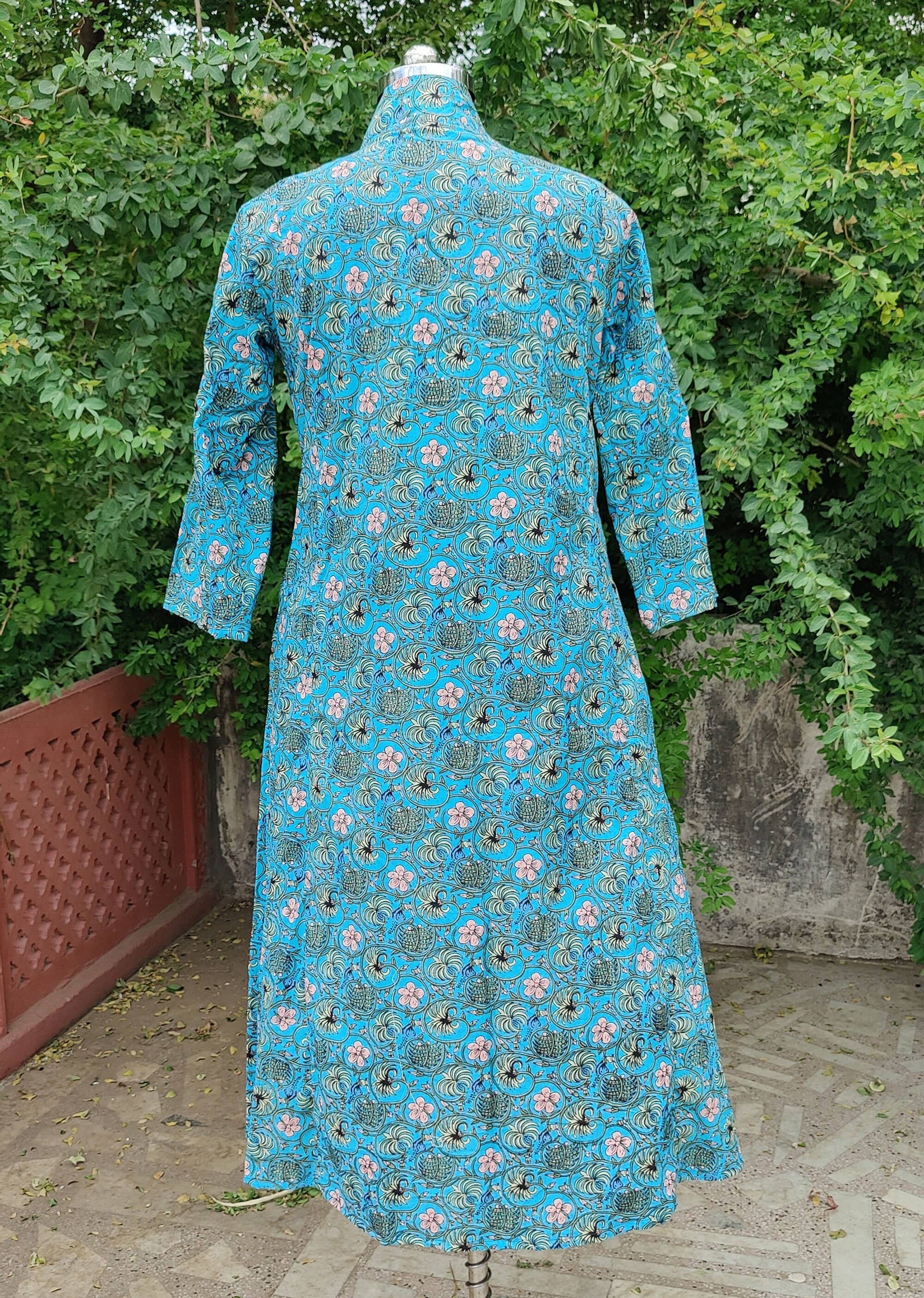 Bhawana Handicrafts - Wholesale Dress - Women's - Block Print Beachwear Summer Dress Handmade Cotton6