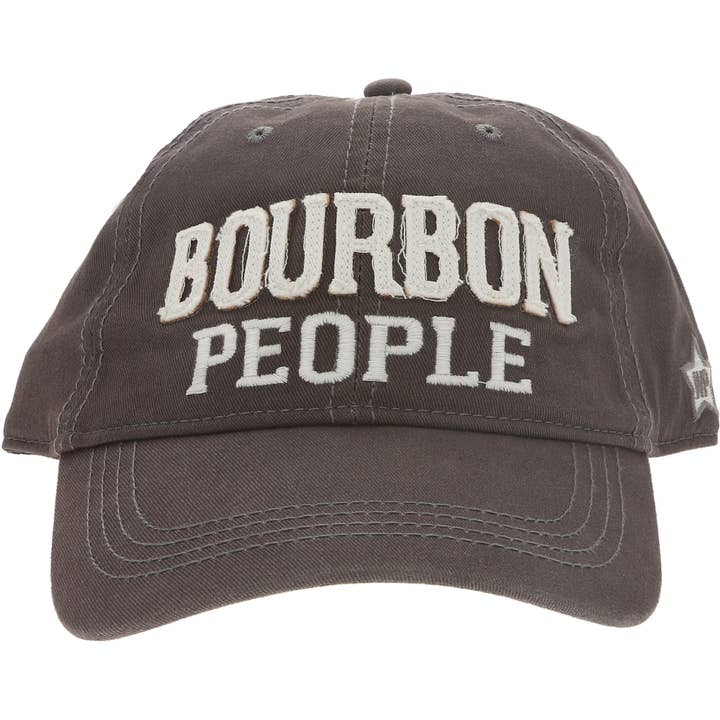 Bourbon People - Dark Gray Adjustable Hat for wholesale by Pavilion